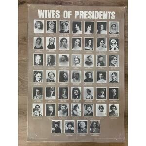 Vintage "Wives of the Presidents" Laminated Poster